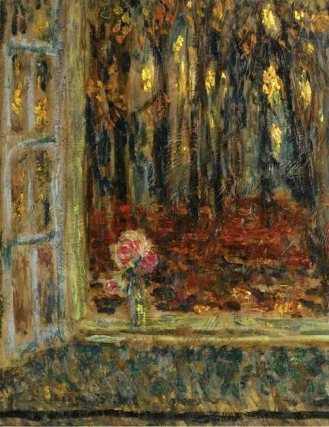 The Window In Autumn by Henri Le Sidaner