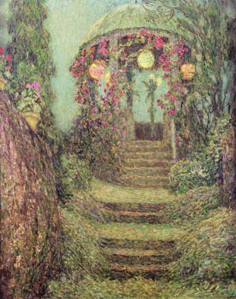 Tower With Lanterns by Henri Le Sidaner