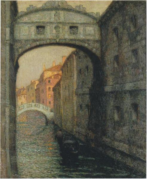 Venice - The Canal Of Sighs by Henri Le Sidaner