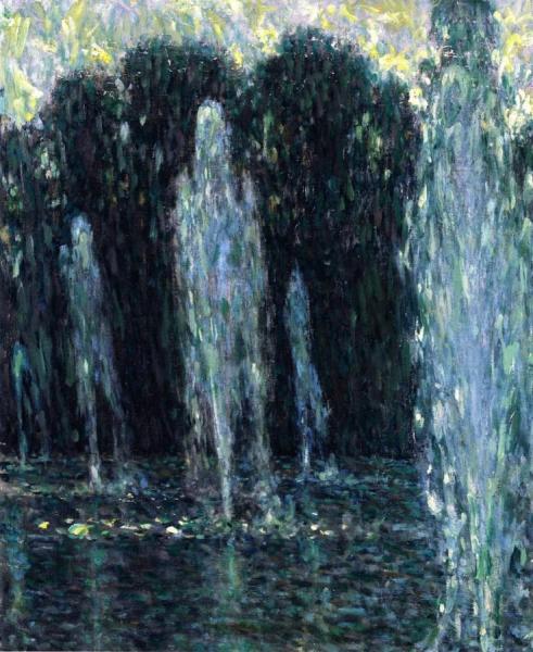 Water Jets, Versailles by Henri Le Sidaner
