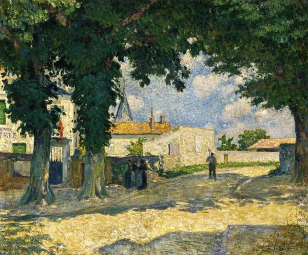 A Square In Monterain by Henri Lebasque