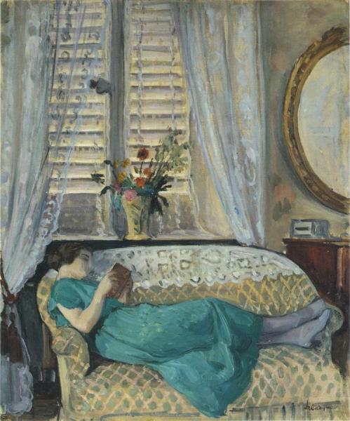 A Woman Reading by Henri Lebasque