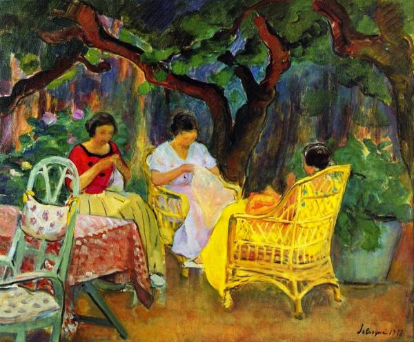 Afternoon In The Garden by Henri Lebasque
