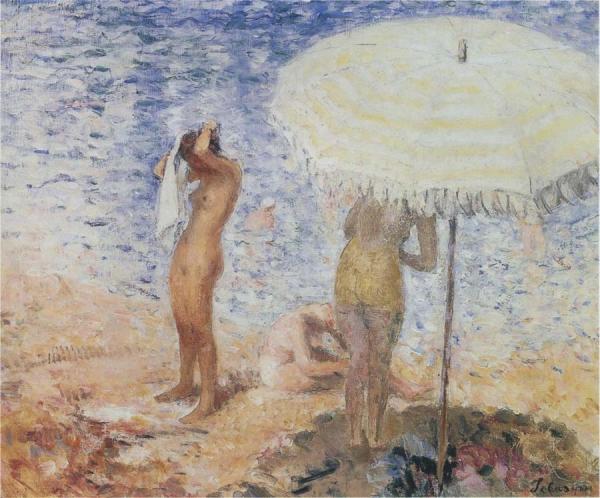 At The Beach by Henri Lebasque
