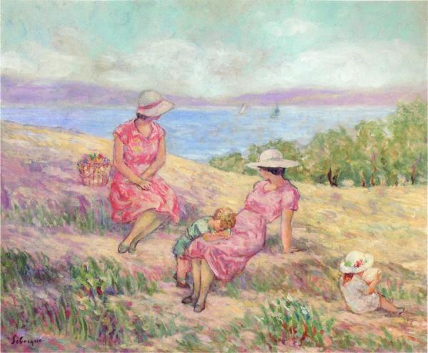 At The Mediterranean Coast by Henri Lebasque