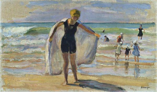 Bathers At St Jean De Mont by Henri Lebasque