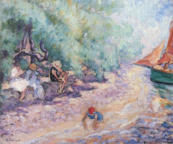 Bathers By The River by Henri Lebasque