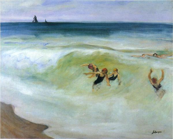 Bathers In The Sea by Henri Lebasque