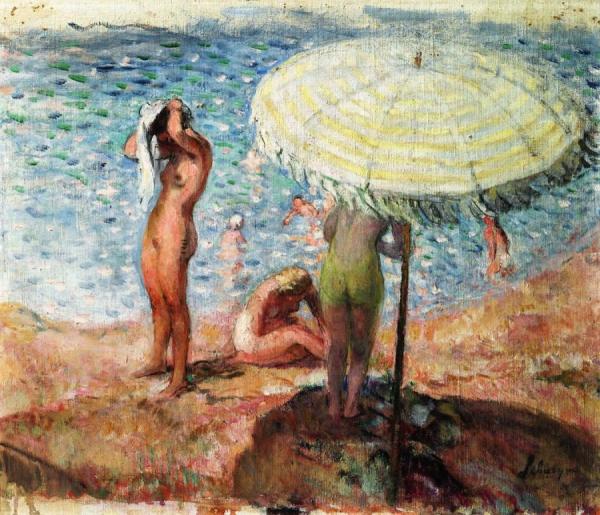Bathers On The Beach by Henri Lebasque