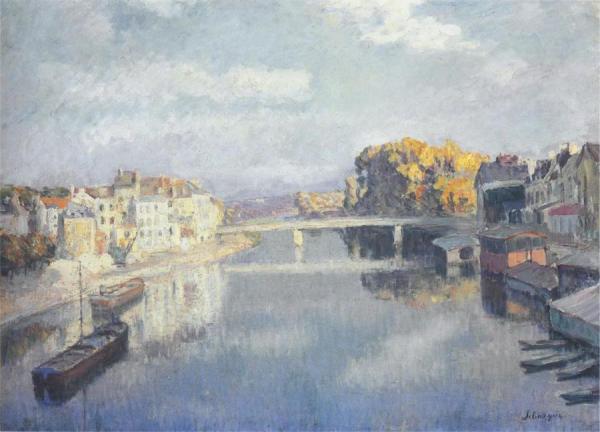 Boats On The Marne by Henri Lebasque