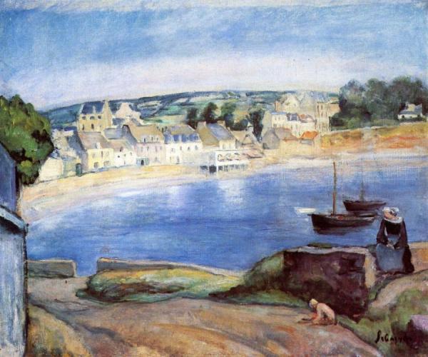 Breton Landscape At Miget by Henri Lebasque