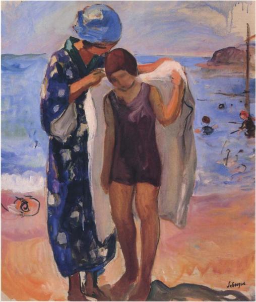 By The Beach by Henri Lebasque