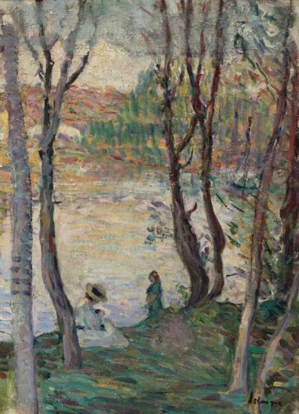 By The River Yaudet by Henri Lebasque
