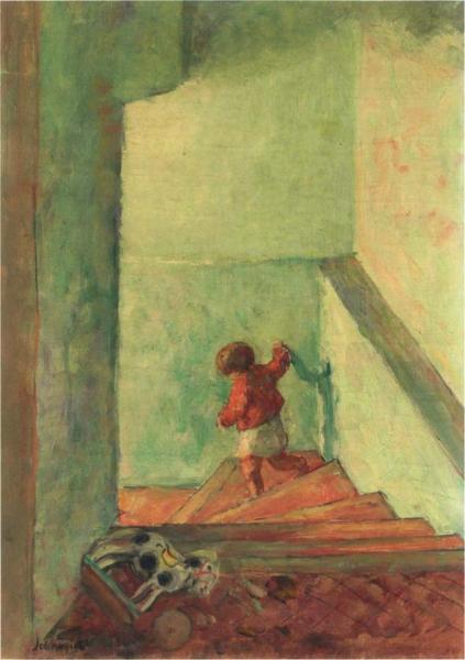 Child On The Stairs by Henri Lebasque