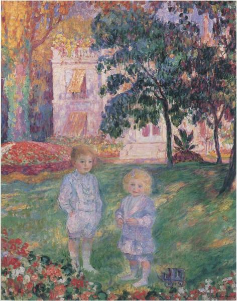 Children In The Garden by Henri Lebasque