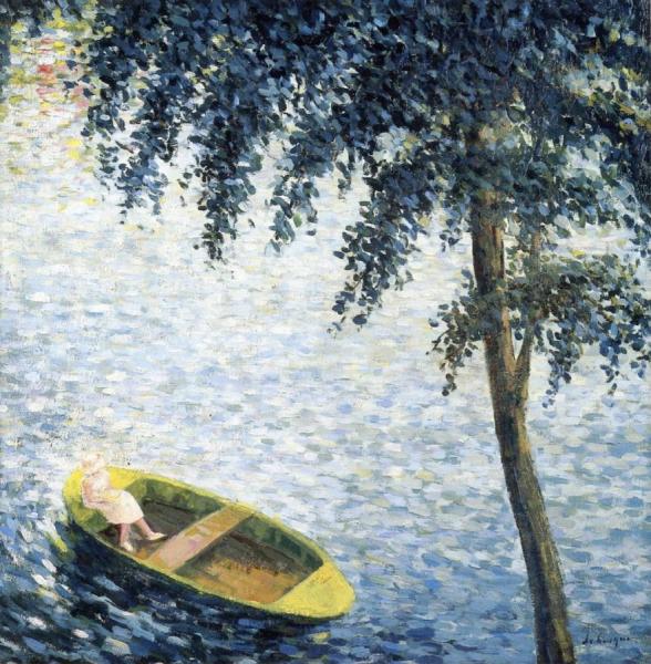 Girl In A Boat by Henri Lebasque