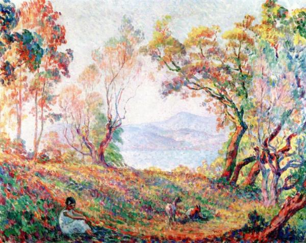 Girl In The Forest by Henri Lebasque