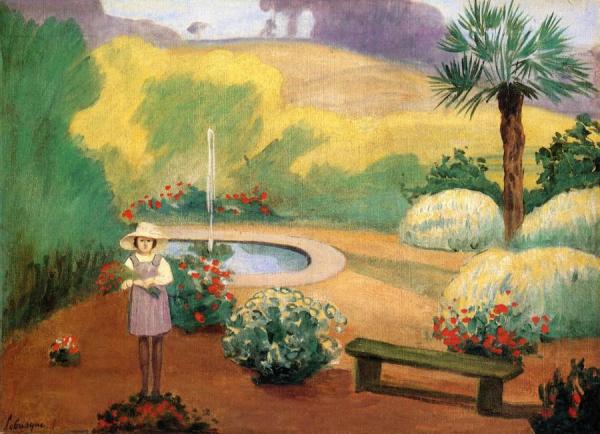 Girl Near The Fountain by Henri Lebasque