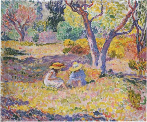 Girls Among Olive Trees by Henri Lebasque