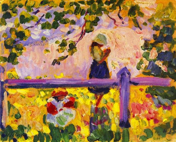 Girls In The Garden by Henri Lebasque