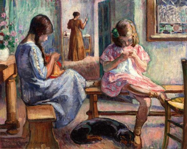 Intimate Scene by Henri Lebasque