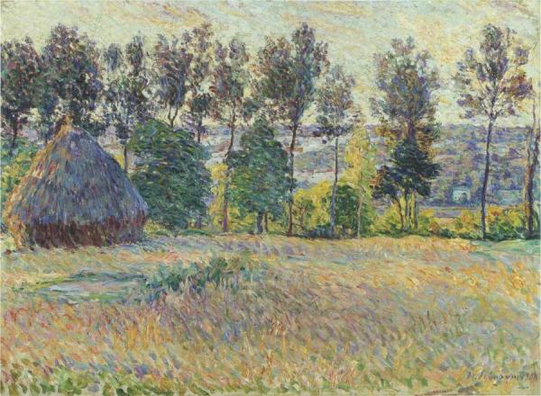 Landscape With Haystack by Henri Lebasque
