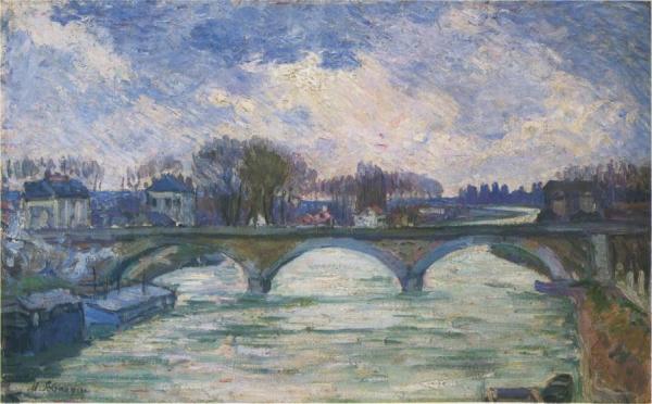 Le Pont Sur Le Marna by Henri Lebasque