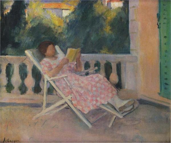 Lesson On The Terrace by Henri Lebasque