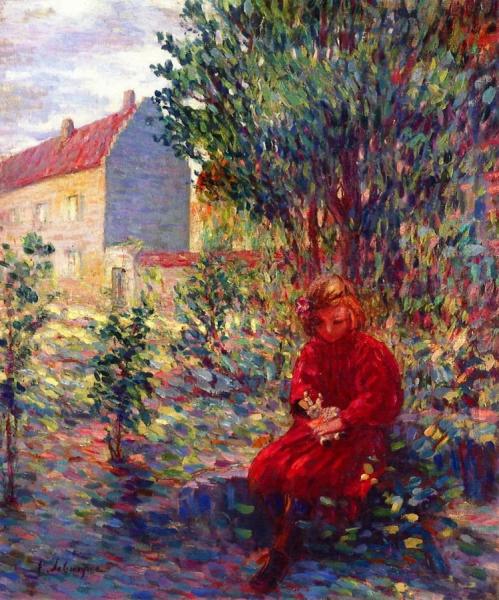 Little Girl With A Doll by Henri Lebasque