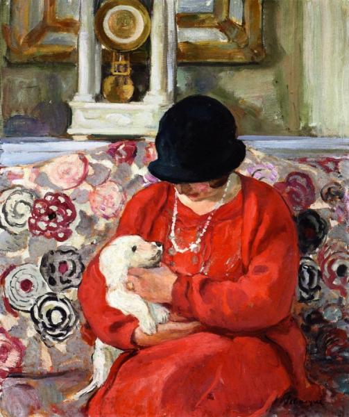Little White Dog by Henri Lebasque