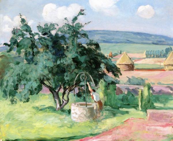 Man At The Well by Henri Lebasque