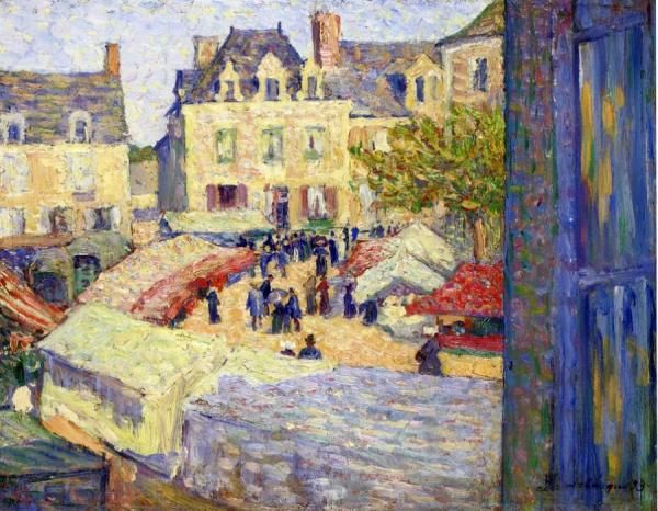Market Place by Henri Lebasque