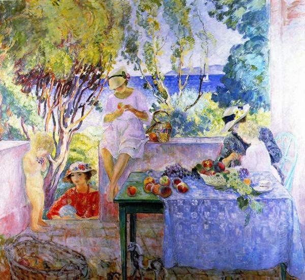 Meal On The Terrace by Henri Lebasque