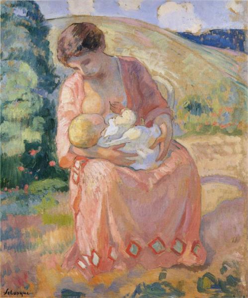 Mother And Child by Henri Lebasque