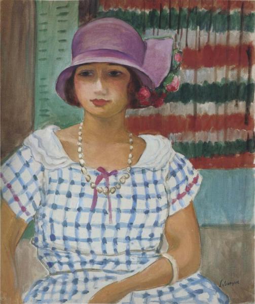 Nono In A Pink Hat by Henri Lebasque