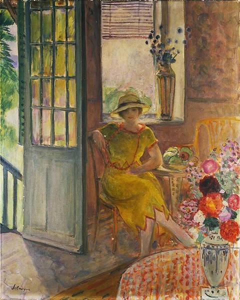 Nono In A Yellow Dress by Henri Lebasque