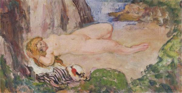 Nude In A Landscape by Henri Lebasque