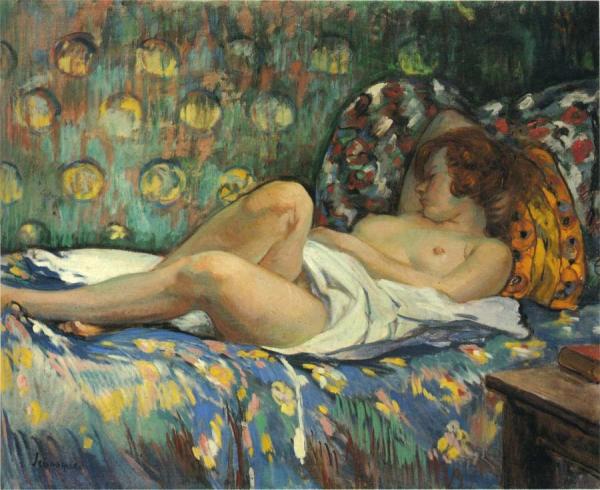 Nude In Repose by Henri Lebasque