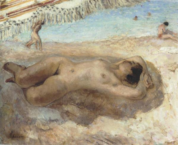 Nude On The Beach by Henri Lebasque