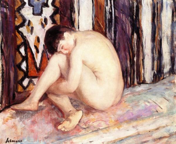 Nude With Kilim by Henri Lebasque