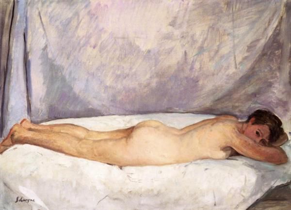 Nude Woman Lying Down by Henri Lebasque