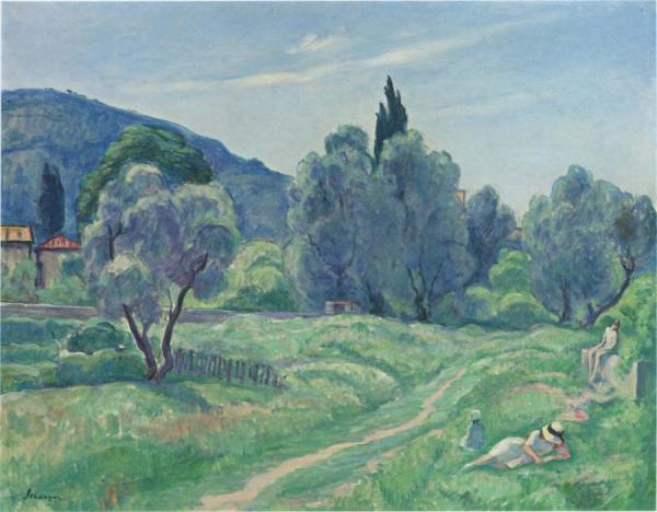 Olive Trees, Morning; Near Cannes by Henri Lebasque