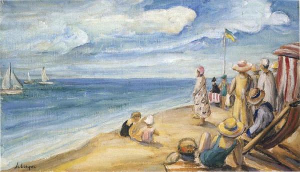 On The Beach by Henri Lebasque