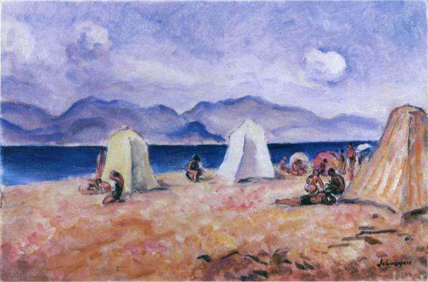 On The Beach by Henri Lebasque