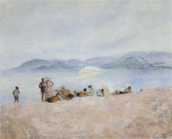 On The Beach by Henri Lebasque