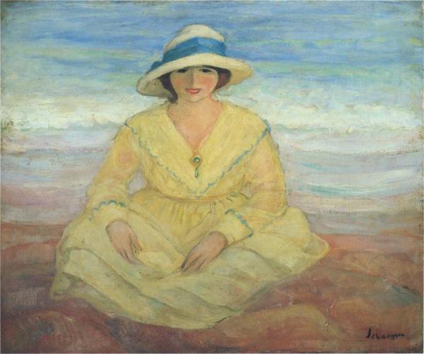 On The Beach by Henri Lebasque