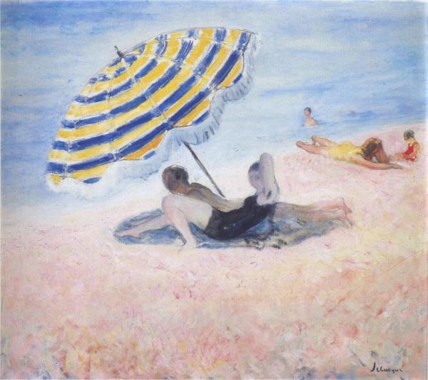On The Beach by Henri Lebasque