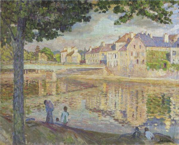 On The Marne River by Henri Lebasque
