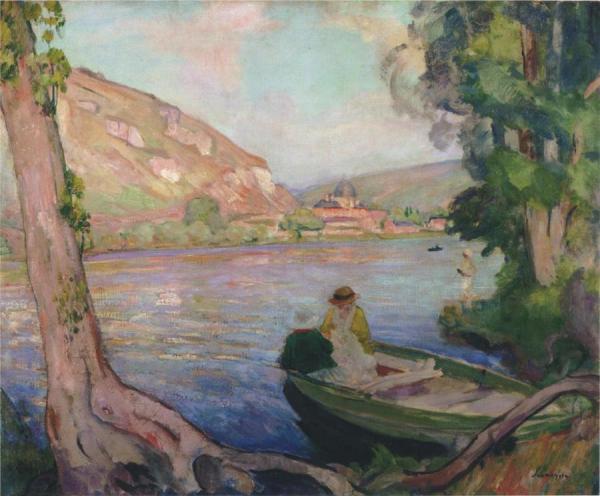 On The Seine At Andelys by Henri Lebasque