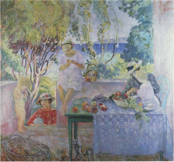 On The Terrace by Henri Lebasque